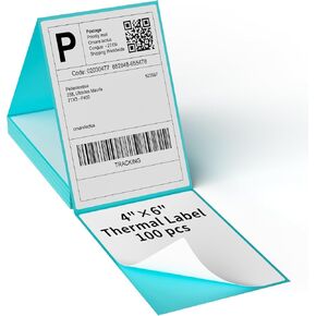 MFLABEL Direct Thermal Shipping Labels 4x6 Thermal Labels Commercial Grade 4x6 Labels for Thermal Printer 2 Rolls (250 Labels/Rolls)