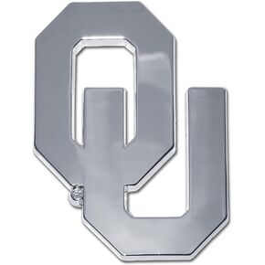 Elektroplate University of Oklahoma (OU All Chrome w/Open Middle) Emblem