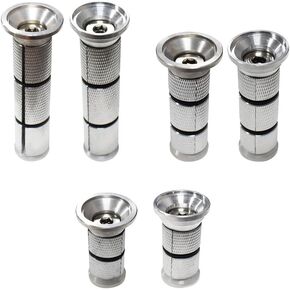 6 Sizes Bicycle Front Fork Headset Expansion Bolt Screw Compression Plug Suspension Inserts Core 28.6/31.8mm 24 to 30 mm Expander Reusable CNC Knurling Aluminum Alloy Steel for Mountain Bikes
