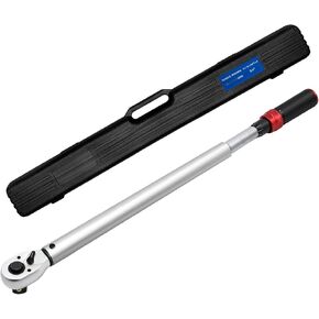 1/4 3/8 1/2-inch Drive Torque Wrench, 32Pcs Torque Wrench Set with Hex, Torx, Sockets, Spark Plug Socket & Adapters for Bike, Motorcycle, Car Spark