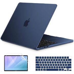 AKIT Compatible with MacBook Air 13 inch Case 2025 2024 2022 M4 A3240 M3 A3113 M2 A2681, [Official Color Match] Slim Hard Case&Keyboard Cover&Screen Protector for Mac Air 13.6 inch, Starlight Clear