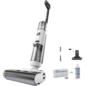 ED12 Vacuum Mop all in one, Cordless Wet Dry Vacuum Cleaner and Mop Combo, Edge Cleaning, One-Step Cleaning, 850ml Water Tank, 30 Minutes Running Time for Hard Floors, Pet Hair