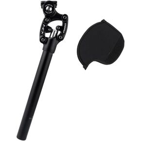 SR Suntour SP12 NCX 30.9X350mm Suspension Seat Post with Protective Cover Black