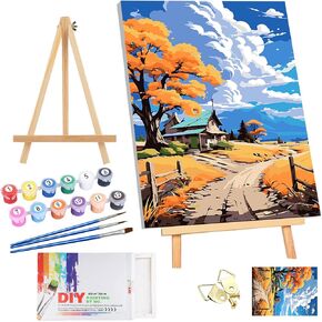 DOMROM Paint by Numbers Kit for Adults with Frame -Eagle, Animals Easy Paint by Numbers Birds Framed Canvas DIY Acrylic Painting Craft for Adults Arts and Crafts for Home Decor(12x16inch)