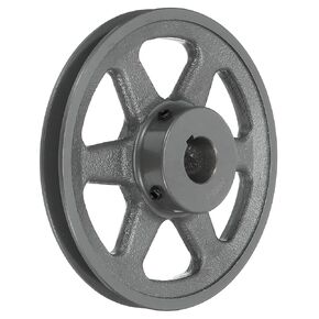 uxcell AK69-1 V-Belt Sheave 1"Bore 6.75"OD Single Groove Web Sheave Bored-to-Size Sheave, Cast Iron, Belt Section for 4L or A Belt