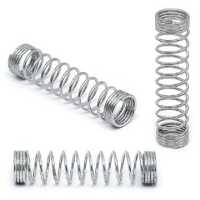 100 Pieces,0.4mm Wide Diameter x4mm OD x18mm Length Compression Spring Kits,Ball Point Pen Spring for Ballpoint Pen Refills,Galvanised Steel,Silver