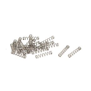 uxcell Compression Spring,304 Stainless Steel,2mm OD,0.3mm Wire Size,10mm Free Length,Silver Tone,20Pcs