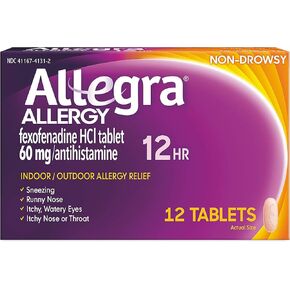 Allegra Allergy Tablets 12 Hour 12 ea (Pack of 3)