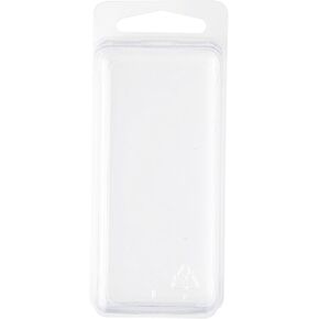 Clear Plastic Clamshell Package/Storage Container, 3.375" H x 1.5" W x 1.25" D, Pack of 10