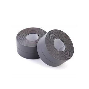 (2 Pack) Caulk Strip, 1.5"" x 10.5Ft PVC Self Adhesive Caulk Tape, Sealing Waterproof Silicone Tape for Bathroom Bathtub Kitchen Toilet Wall Windows (GREY)