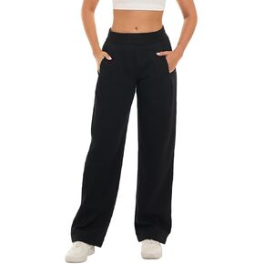 HOdo 32"/34" Inseam Womens Tall Sweatpants Fleece Joggers for Women Wide Leg Pants with Pockets for Workout