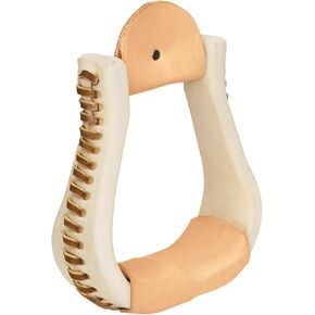 Weaver LeatherWeaver Leather Rawhide Leather Covered Stirrups, Bell,