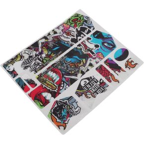 Bike Protective Sticker, 3D Bike Front Fork Sticker TPU Crosslinking Technology Semi Ultraviolet Resistant Sand Proof for Cycling Decorative Protection Scratches and Impacts Graffiti Front Fork