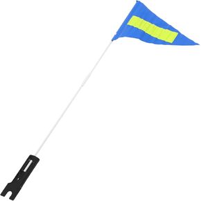 1 Set Bicycle Flag Bicycle Handlebar Flag Bike Trailer Flag Bike Flag with Pole Riding Bike Safety Flag Cycling Flag Bike Flag Pole Bikes Tail Flag Child Abs Plastic Glass The Sign