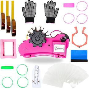 All-in-One Tumbler Sublimation Starter Kit Bundle - Heat Tape Dispenser, Heat Tapes, Gloves, Clamp, Shrink Sleeves, Bands, Cradle & More - Easy Sublimation for Blank Mugs and Tumblers