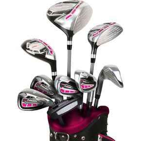 Powerbilt Pro Power Complete Golf Set for Petite, Standard & Tall Women with Stand Bag, Right and Left Handed