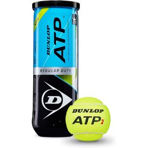 DUNLOP ATP Super Premium Regular Duty Tennis Balls - Best for Clay and Indoor Courts - 3 Ball Can (4 Cans)