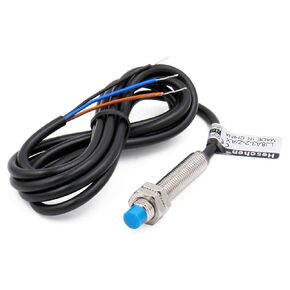مفتاح مستشعر القرب الحثي M8، نوع بدون درع، LJ8A3-2-Z/AX-DC5V، كاشف 2 مم، 5VDC 200mA، NPN مغلق عادة (NC)، 3 أسلاك