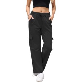 بنطال رياضي للسيدات من SILKWORLD مع جيوب، بنطال رياضي كاجوال للركض لخريف وشتاء in Kuwait