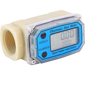 Turbine meter, digital mini turbine meter fuel meter 15-120 l/min 1"NPT counter, often used to measure