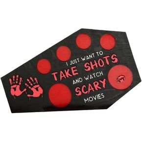 Halloween Horror Tray, Serving Stand Tray, Wooden Serving End Tray for Party, Halloween Theme Party