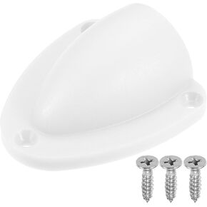 X AUTOHAUX 2.48"x2.28"x0.91" Marine Boat Wire Cover Transducer Wire Cable Cover Clam Shell Vent Wire Cover White