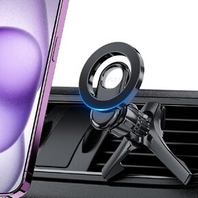 for MagSafe Car Mount, 360° Rotation Magnetic Car Phone Holder for Air Vent, iPhone Car Phone Mount Fit iPhone 15 14 13 12 Pro Max Plus, Samsung, LG, MagSafe Car Accessories