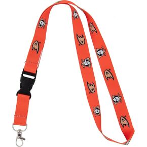Desert Cactus Anaheim Ducks Lanyard NHL National Hockey League Car Keys ID Badge Holder Keychain Detachable Breakaway Snap Buckle (Lanyard 2 - Orange)