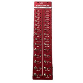 Thread Checker Standard and Metric, Nut and Bolt Thread Gauge, Screw Size Chart, 28 Sizes Base Plate - Aluminum Anodized with Stainless Steel Bolts (RED)