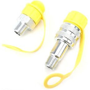 Hydraulic Coupling Set Zg3/8 Mechanical Oil Pipe Chrome Plated Steel Quick Disconnect Coupler can withstand 70Mpa of Pressure