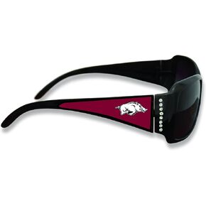 FTH Arkansas Ladies Black Fashion Sunglasses with Arm Logo