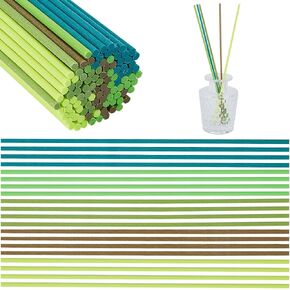 CRASPIRE 150Pcs 5 Colors Fiber Diffuser Sticks Reed Replacement Fragrance Refill Rattan Sticks 3mm Thick Aromatherapy Essential Oil Aroma Spa Diffuser Volatilizing Sticks in Saudi Arabia