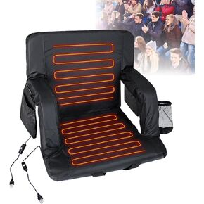 Sojoy Heated Stadium Chair, Black
