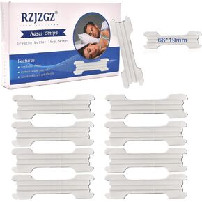 RZJZGZ Large Nasal Strips for Snoring Transparent Nose Strips for Breathing Extra Strength Snore Strips to Open Nasal Passages (60Pack)