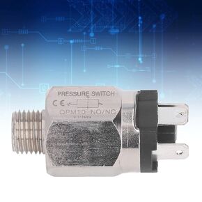 1/2in Thread Diaphragm Type Pressure Switch Stainless Steel Rubber Pressure Switch for Compressed Air and Water