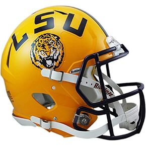Riddell unisex adult LSU Speed Authentic Football Helmet, Yellow, Large US