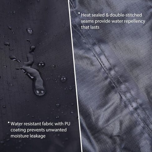 Bike Cover for 2 or 3 Bikes, Ohuhu 210D Waterproof Bicycle Covers Outdoor Storage Heavy Duty Wind Rain UV Dust Proof Bikes Outdoors Storing with Lock Hole for Mountain Road Bike in Saudi Arabia