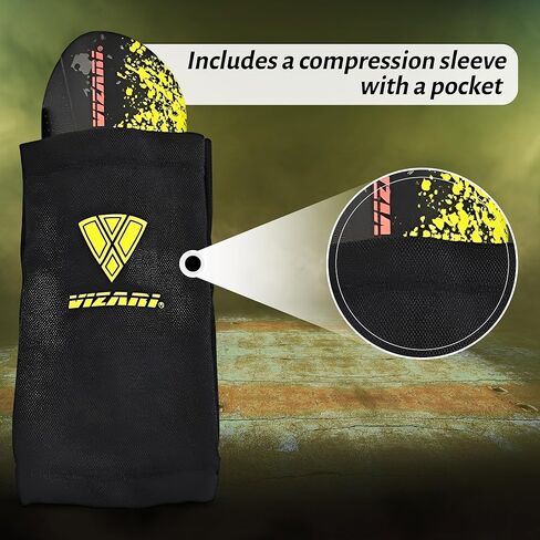 Vizari Elite Soccer Shinguard مع كم ضاغط in Kuwait