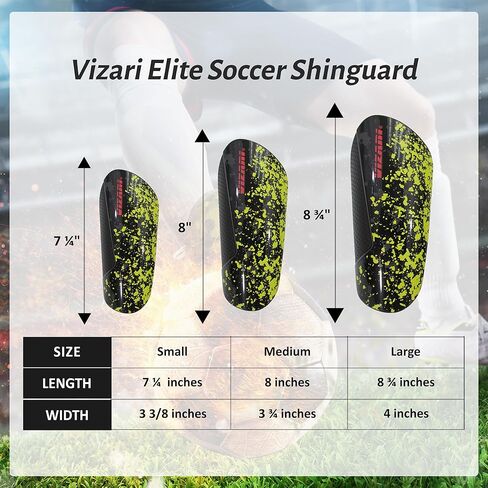 Vizari Elite Soccer Shinguard مع كم ضاغط in Kuwait