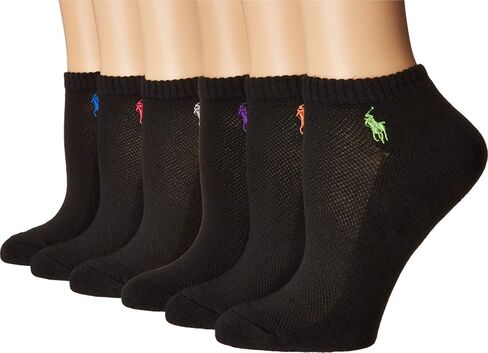 Ralph Lauren Low-Cut Sport Socks 6-Pack, One Size, Chambray Assorted in Saudi Arabia