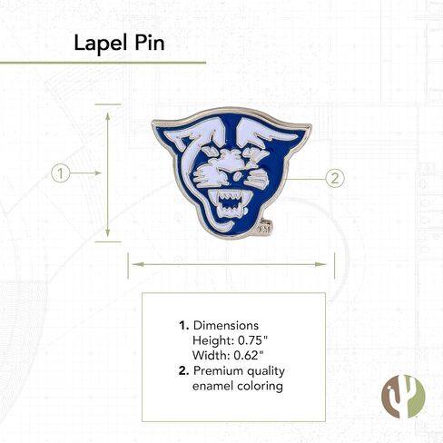 Desert Cactus Georgia State University Lapel Pins GSU Panthers Logo Enamel Made of Metal (Pin A) in Saudi Arabia
