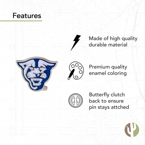 Desert Cactus Georgia State University Lapel Pins GSU Panthers Logo Enamel Made of Metal (Pin A) in Saudi Arabia
