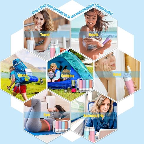 Travel Bottles for Toiletries, 3oz (4 Pack) Travel Size Containers BPA Free Leak Proof Squeezable Silicone Travel Size Containers for Cosmetic Shampoo and Lotion, Travel Essentials for Women in Saudi Arabia