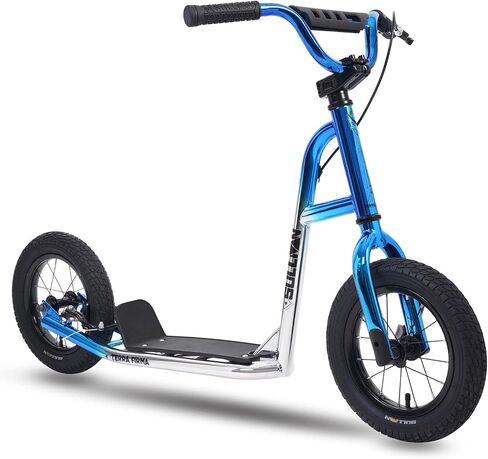 Sullivan Terra Firma Youth Scooter | All Terrain Scooter BMX Style with 12 Inch Wheels for Ages 6-12 | Adjustable Stem Kick Scooter with Rear V-Brake, Max-Weight 176 lbs in Saudi Arabia