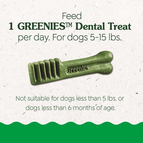 Greenies Puppy Regular Size Natural Dental Dog Treats, 6 oz. Pack (6 Treats) in Saudi Arabia