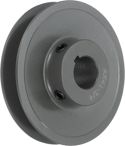 uxcell AK41-3/4 V-Belt Sheave 3/4"Bore 3.95"OD Single Groove Web Sheave Bored-to-Size Sheave, Cast Iron, Belt Section for 4L or A Belt in Saudi Arabia