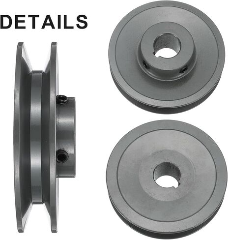uxcell AK41-3/4 V-Belt Sheave 3/4"Bore 3.95"OD Single Groove Web Sheave Bored-to-Size Sheave, Cast Iron, Belt Section for 4L or A Belt in Saudi Arabia