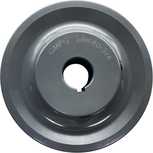 2BK40-3/4, 2BK4034 v Belt Pulley,3.95'' inch OD 3/4'' Inch Bore,Cast Iron Material, BK Double Groove Motor Pulley for "4L" or "A" Belts and "5L" or "B" Belts in Kuwait