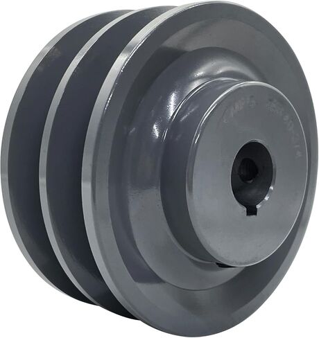 2BK40-3/4, 2BK4034 v Belt Pulley,3.95'' inch OD 3/4'' Inch Bore,Cast Iron Material, BK Double Groove Motor Pulley for "4L" or "A" Belts and "5L" or "B" Belts in Kuwait