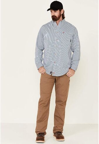 Ariat Male FR Gauge Work Shirt White Multi X-Large in Saudi Arabia